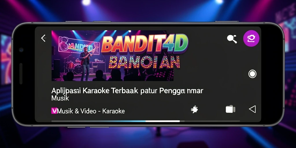 Antarmuka pengguna BANDIT4D yang menarik untuk karaoke.