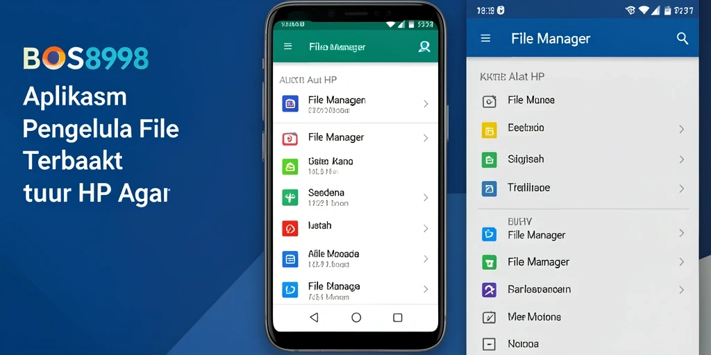 Antarmuka BOS898 yang sederhana dan efektif untuk pengelolaan file.