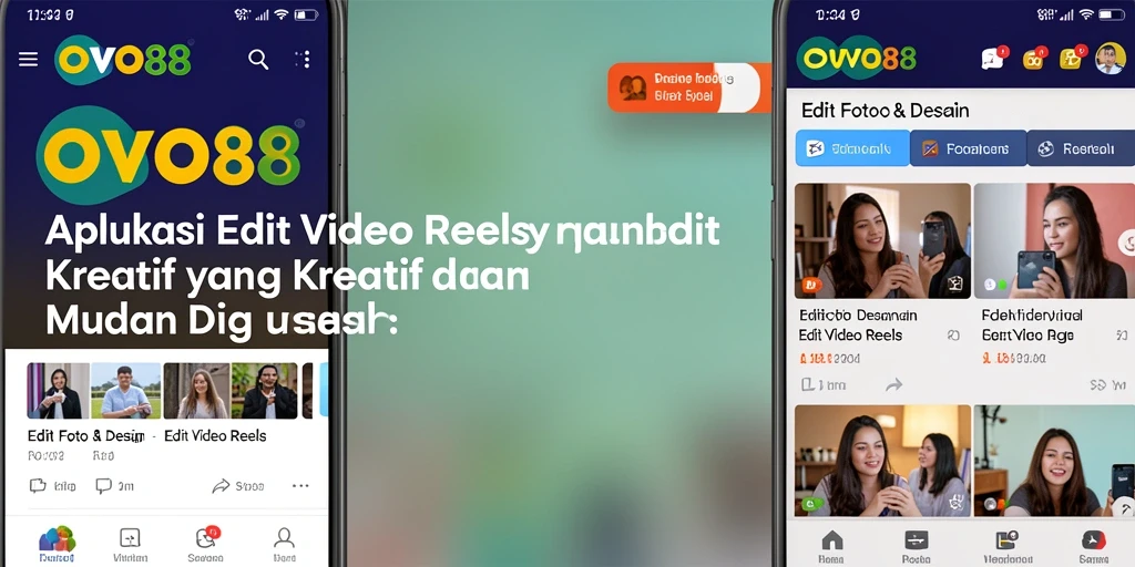 Screenshot OVO88 menampilkan antarmuka pengeditan video yang intuitif dan kaya fitur.