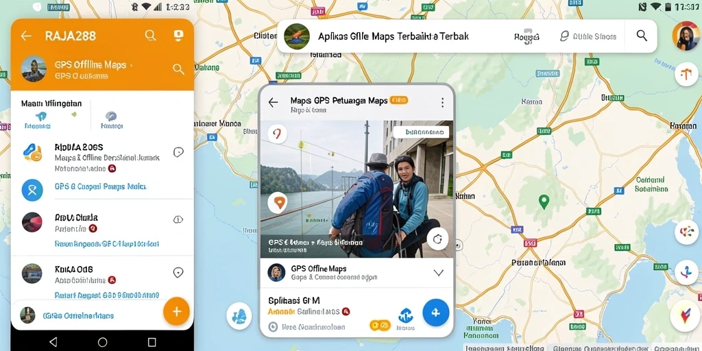 Tampilan antarmuka RAJA288 yang intuitif dan informatif untuk GPS Offline Maps.