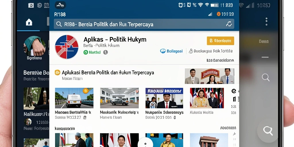 Tampilan antarmuka aplikasi RI188 yang informatif dan mudah dinavigasi.