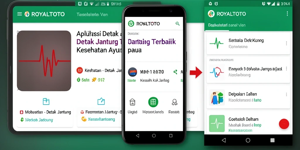 Tampilan antarmuka ROYALTOTO menunjukkan fitur pemantauan detak jantung yang menarik.