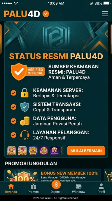 Halaman Resmi Unduh APK palu4d untuk Android